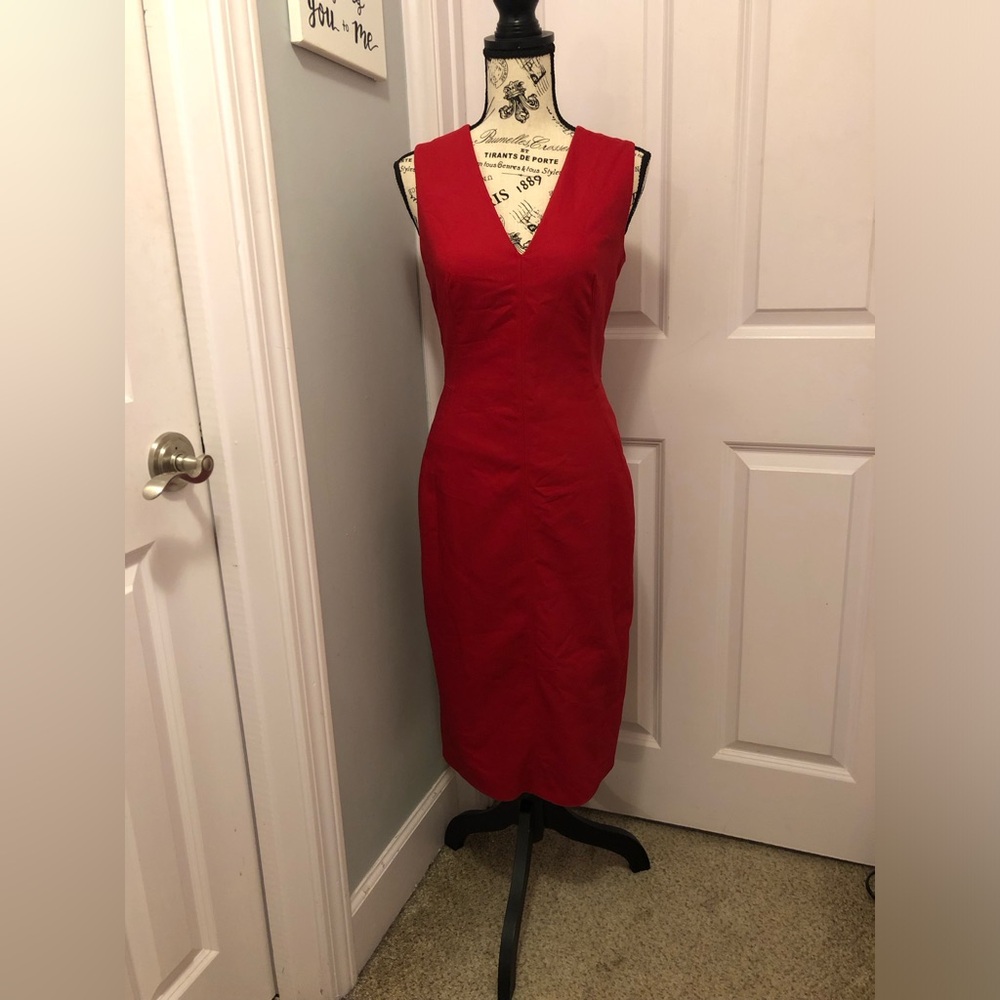 Antonio Melani Vneck Midi Dress